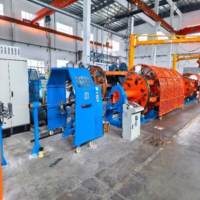 JLY50012 plus 18 Planetary Stranding Machine met PLC HMI Touch Screen voor nauwkeurige aanpassing van de leglengte in koper-aluminiumgeleiders